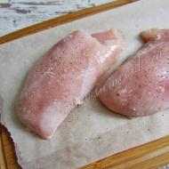 Печени пилешки гърди с чеснов Дюкан