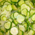 Cucumber salad for the winter Cucumber salad for the winter