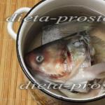 Supë e peshkut të krapit të argjendtë: si të gatuaj?