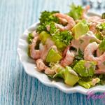 Salad udang: resep lezat Salad udang ceria