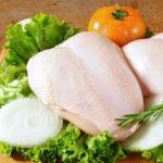 चिकन ब्रेस्ट: वजन और पोषण मूल्य