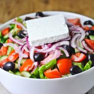 Görög saláta, klasszikus recept (5 lépésről lépésre szokatlan görög saláta recept)