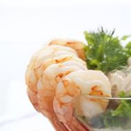 Krevečių salotos - receptai su nuotraukomis