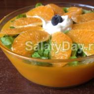 Sallatë me pulë dhe mandarina