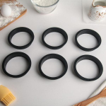 Набор перфорированных форм для выпечки диаметр 8,2 см, 6 шт