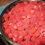 Selai raspberry tanpa dimasak