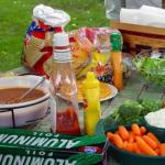 Menu for an outdoor picnic and a list of what to take with you from food